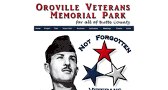 Desktop Screenshot of orovilleveteransmemorialpark.org